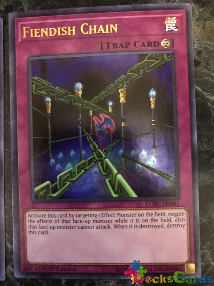 Fiendish Chain - LCKC-EN095 - Ultra Rare 1st Edition 1