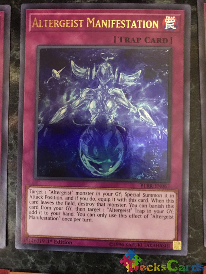 Altergeist Manifestation - BLRR-EN067 - Ultra Rare 1st Edition 1