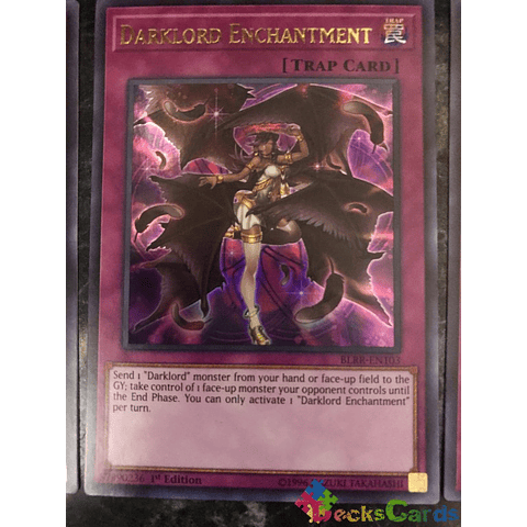 Darklord Enchantment BLRR-EN103 Ultra Rare Yu-Gi-Oh Card 1st Edition New