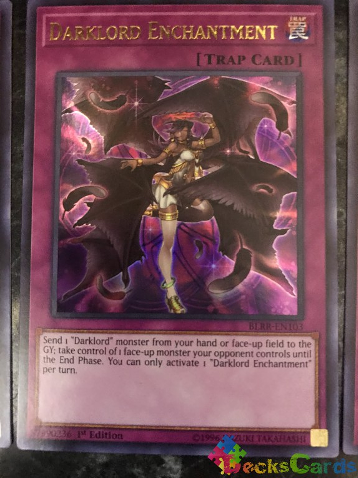 Darklord Enchantment - BLRR-EN103 - Ultra Rare 1st Edition 1