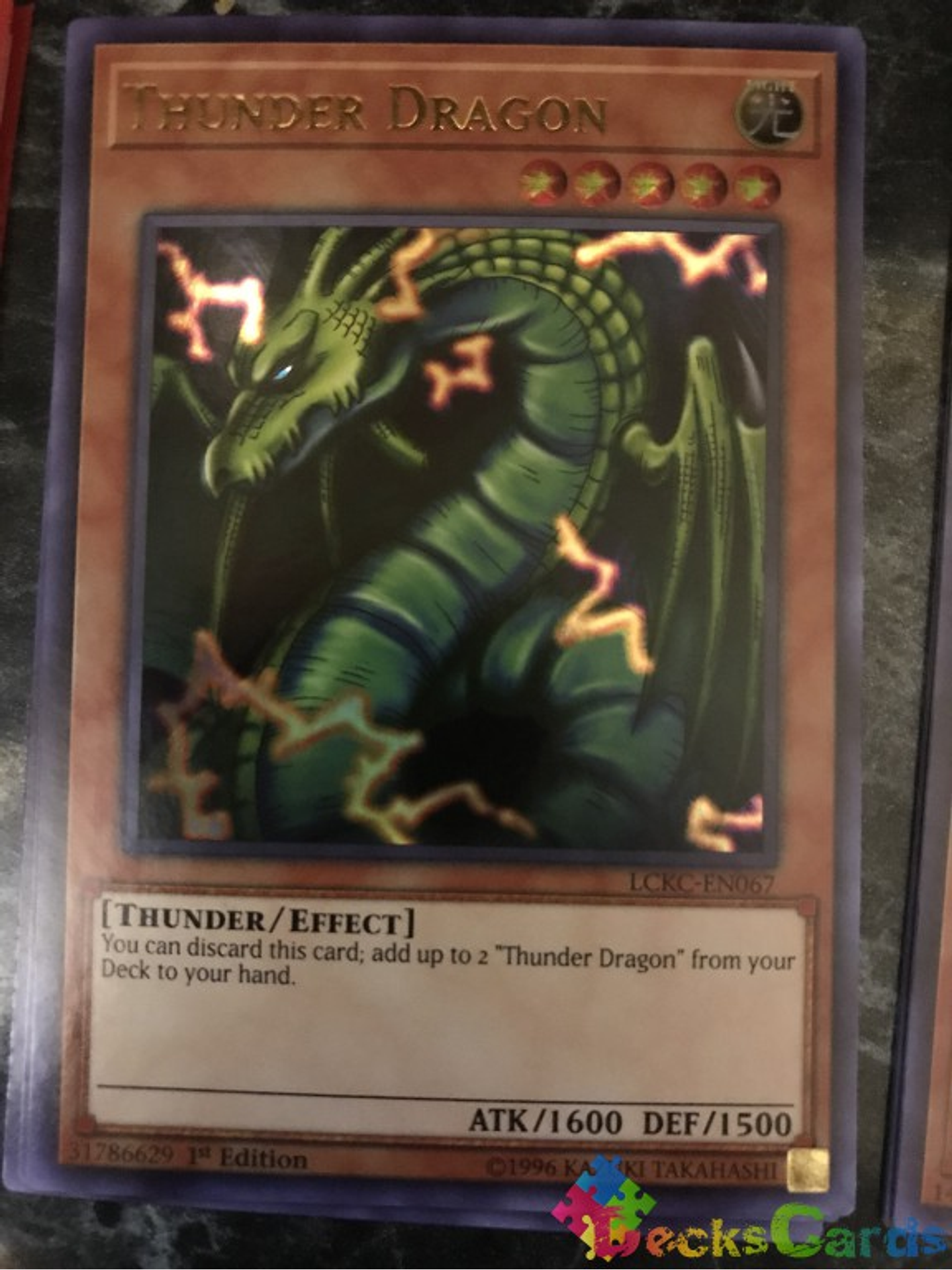 Thunder Dragon - LCKC-EN067 - Ultra Rare 1st Edition 1