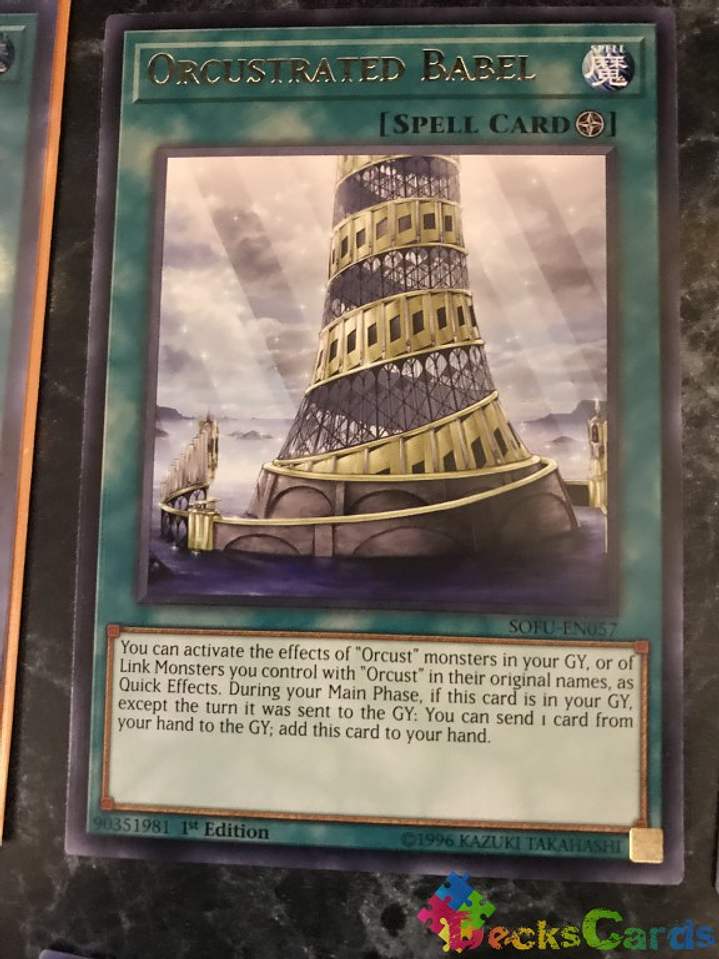 Orcustrated Babel - SOFU-EN057 - Rare 1st Edition 1