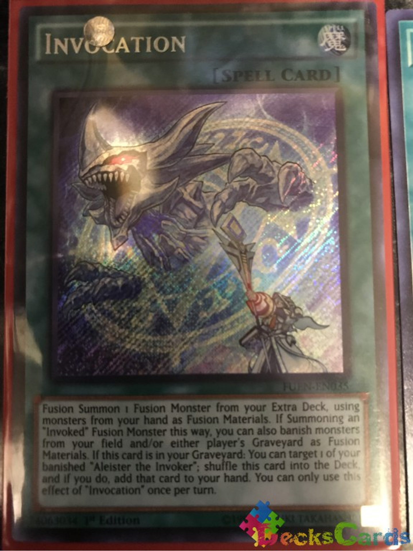 Invocation - FUEN-EN035 - Secret Rare 1st Edition 1