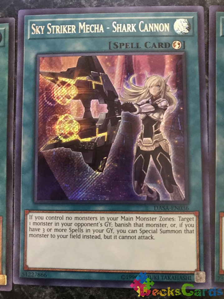 Sky Striker Mecha - Shark Cannon - DASA-EN036 - Secret Rare 1st Edition 1