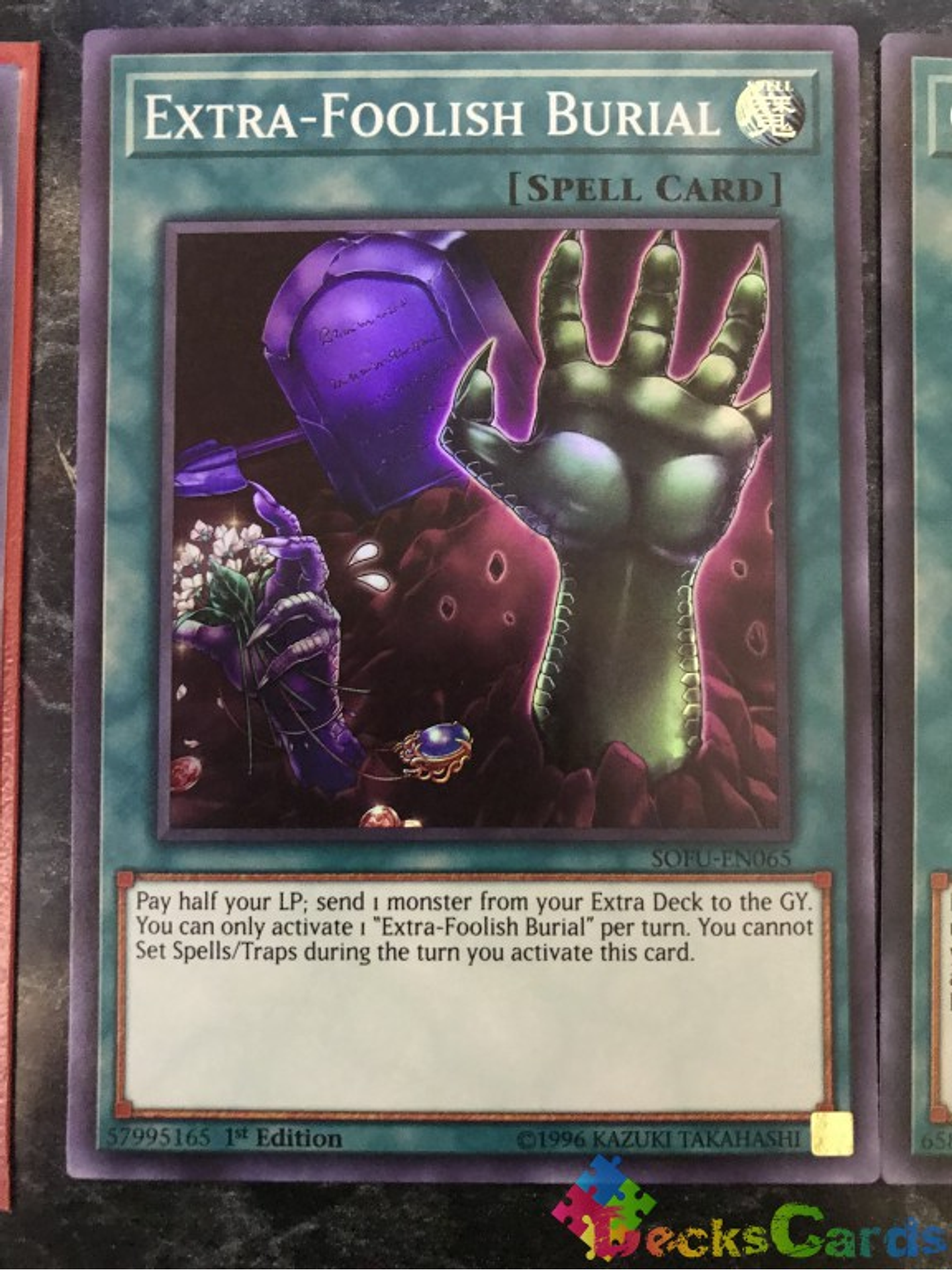 Extra-Foolish Burial - SOFU-EN065 - Super Rare 1st Edition 1