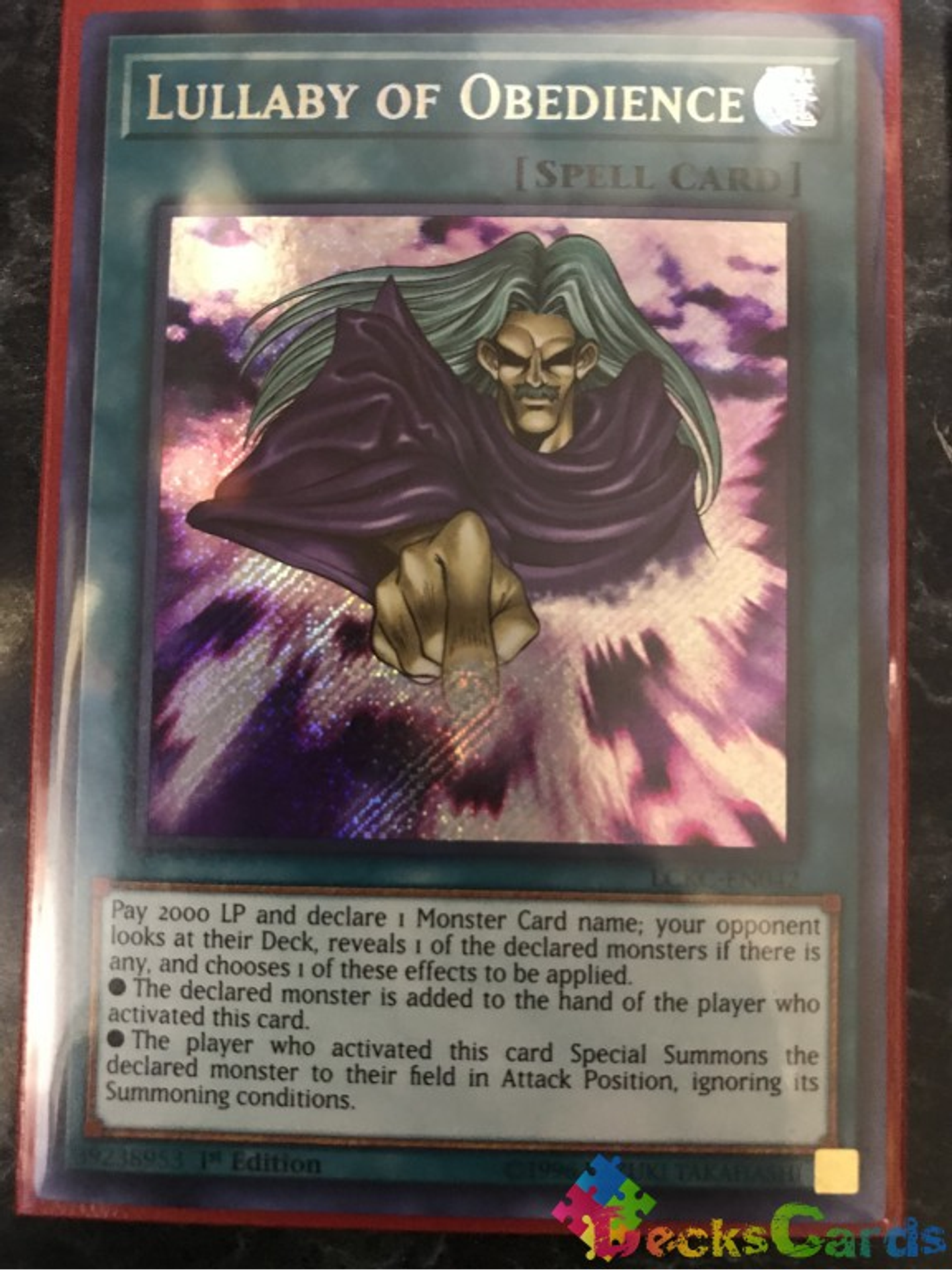 Lullaby of Obedience - LCKC-EN042 - Secret Rare 1st Edition 1