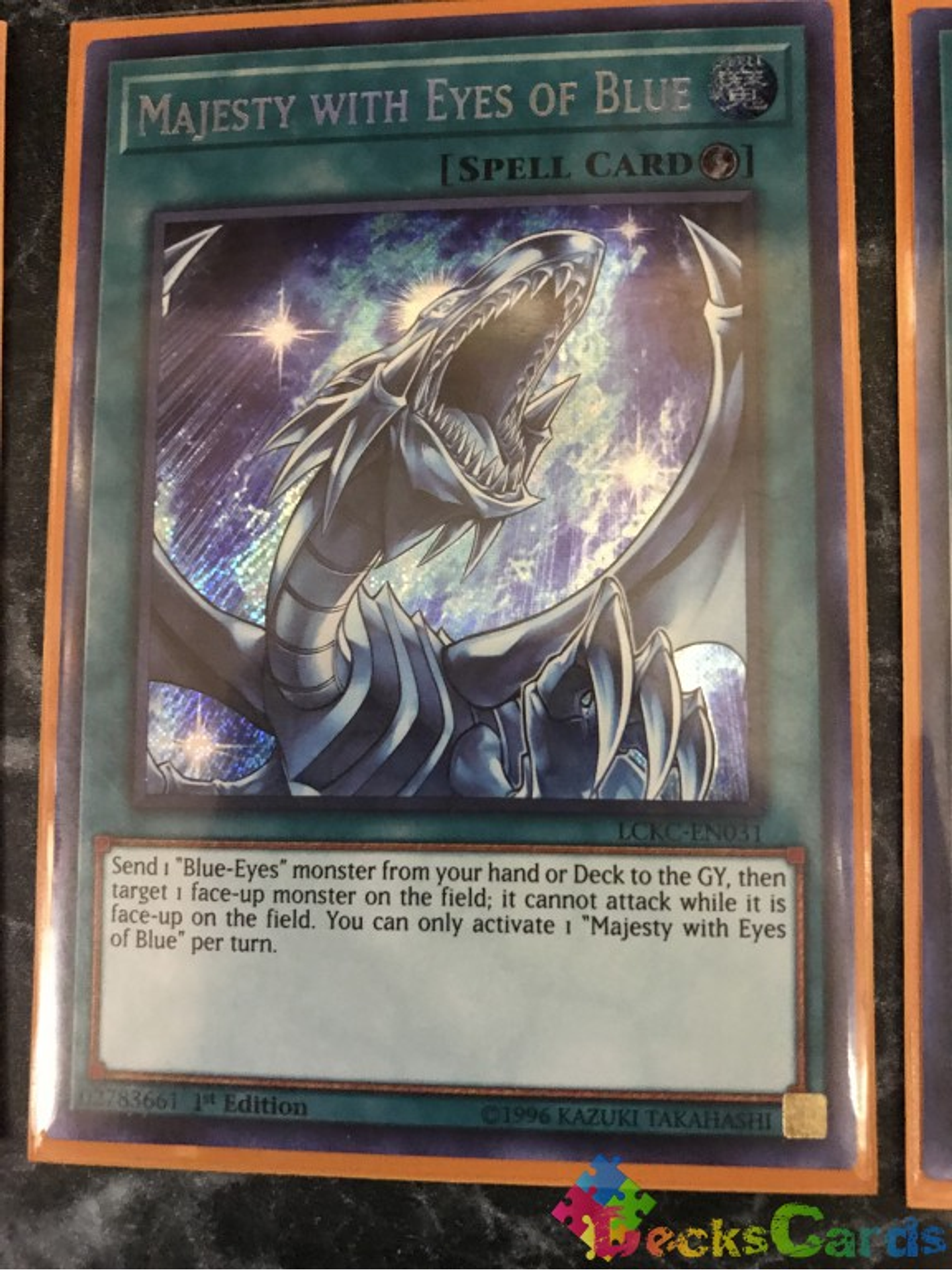 Majesty with Eyes of Blue - LCKC-EN031 - Secret Rare 1st Edition 1