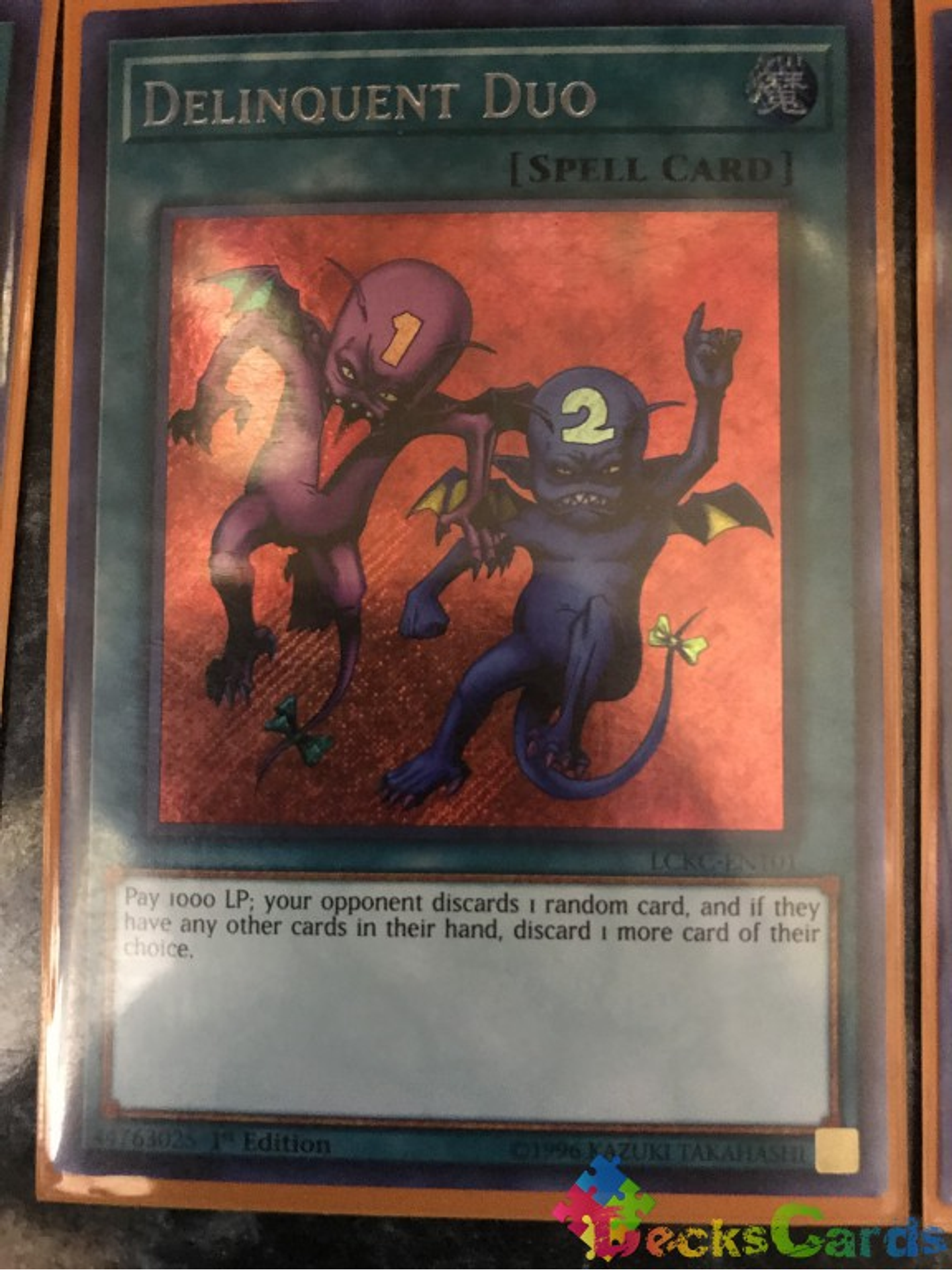 Delinquent Duo - LCKC-EN101 - Secret Rare 1st Edition 1