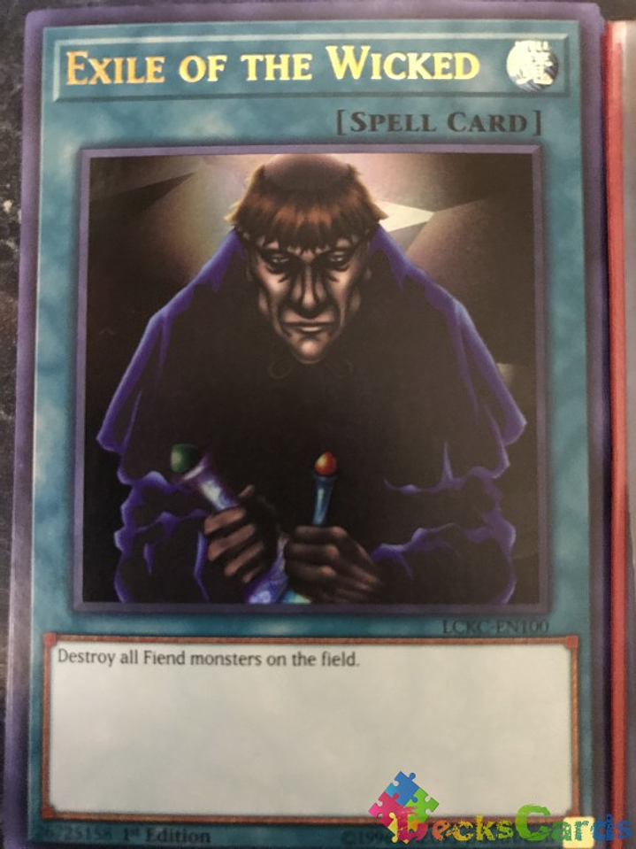 Exile of the Wicked - LCKC-EN100 - Ultra Rare 1st Edition 1