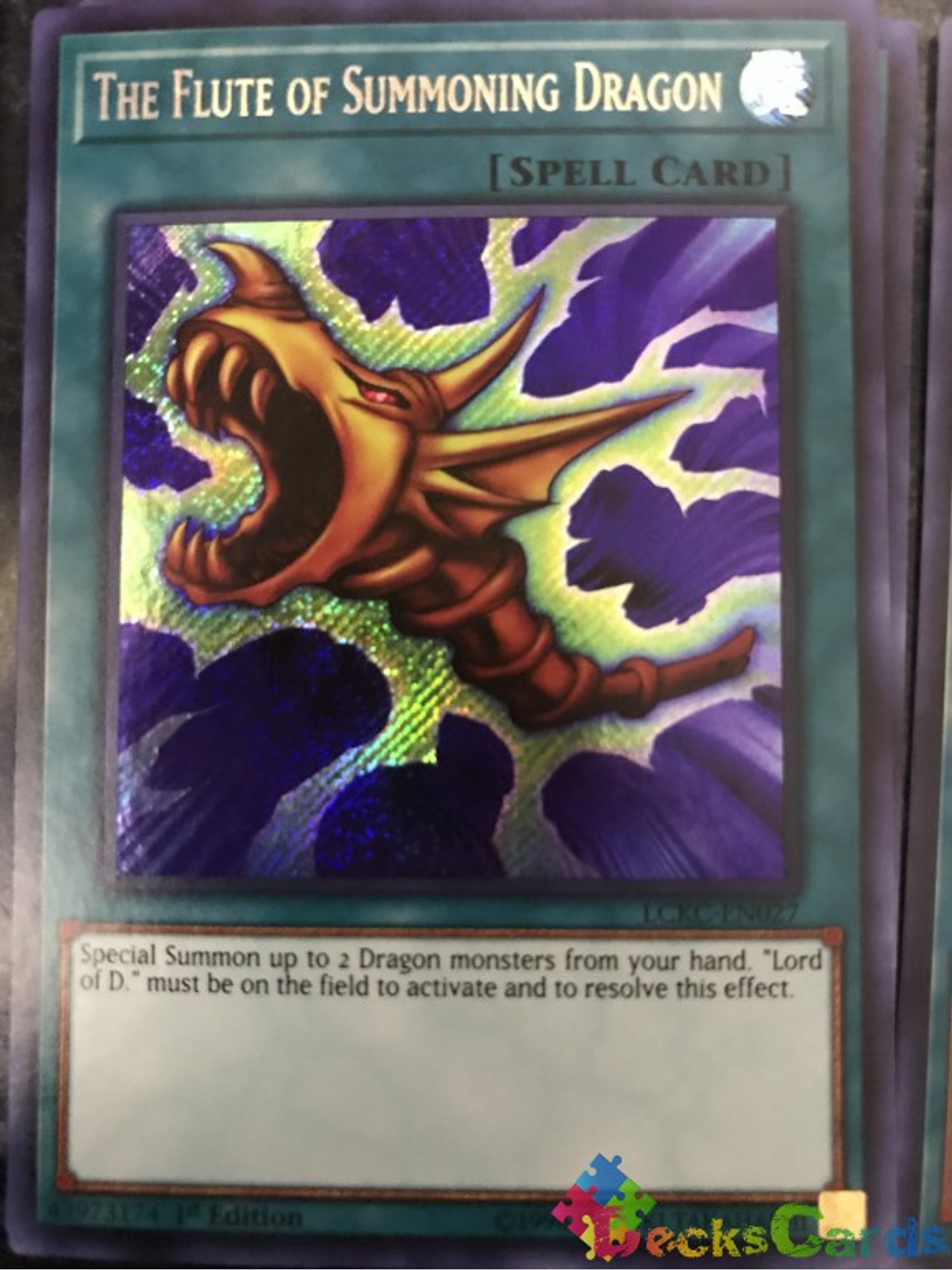 The Flute of Summoning Dragon - LCKC-EN027 - Secret Rare 1st Edition 1
