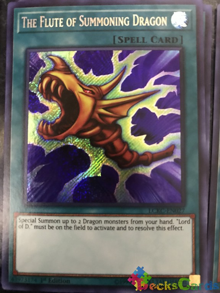 The Flute of Summoning Dragon - LCKC-EN027 - Secret Rare 1st Edition 1