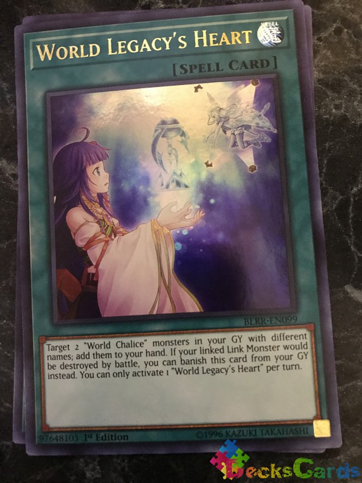 World Legacy's Heart - BLRR-EN099 - Ultra Rare 1st Edition 1