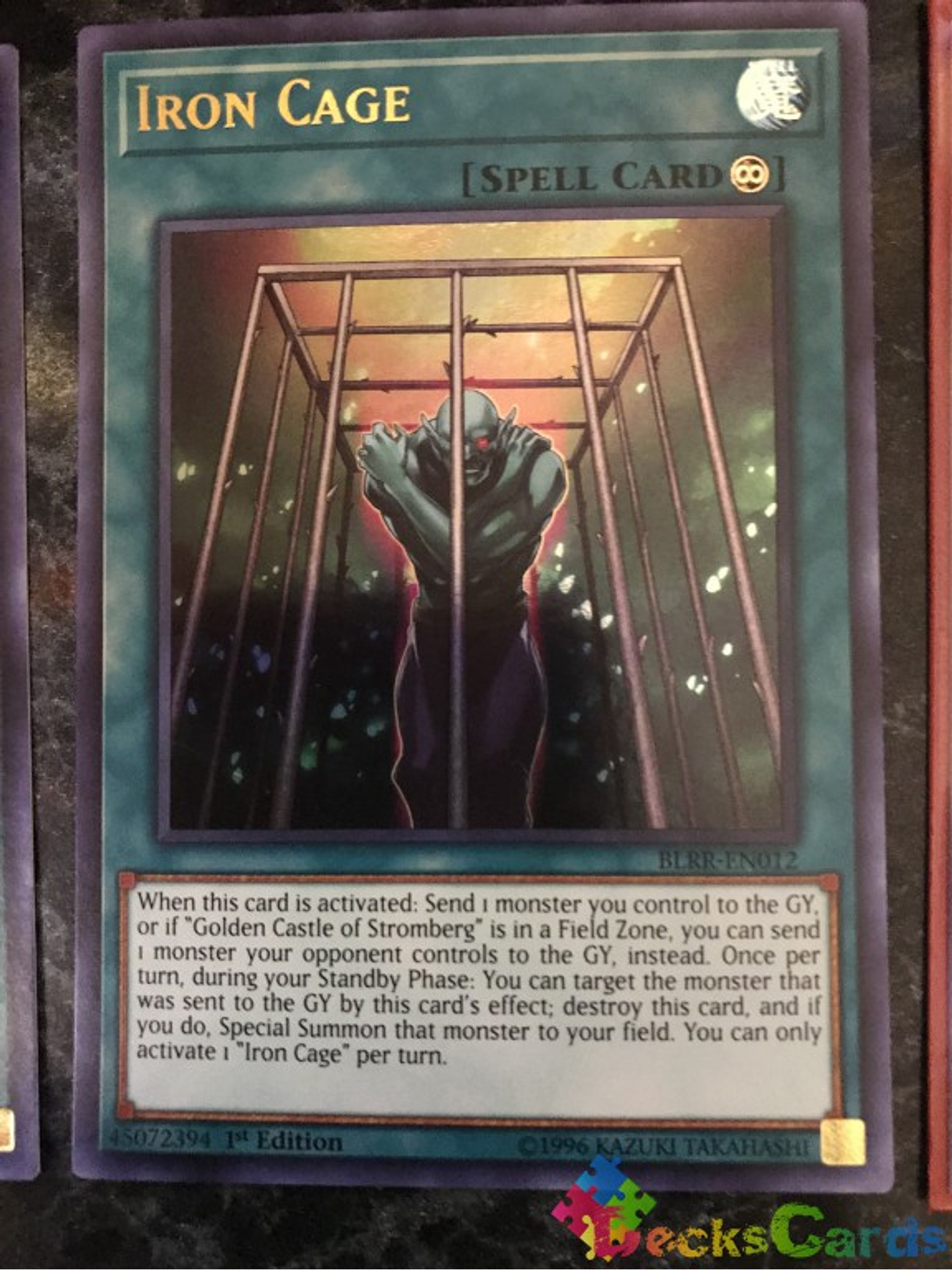 Iron Cage - BLRR-EN012 - Ultra Rare 1st Edition 1