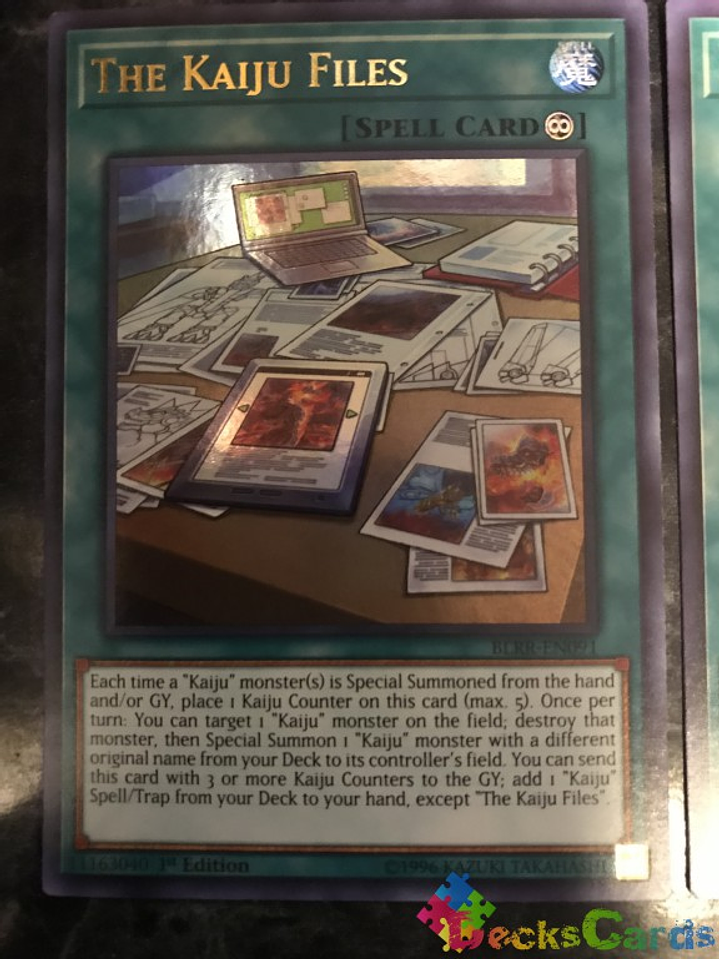 The Kaiju Files - BLRR-EN091 - Ultra Rare 1st Edition 1