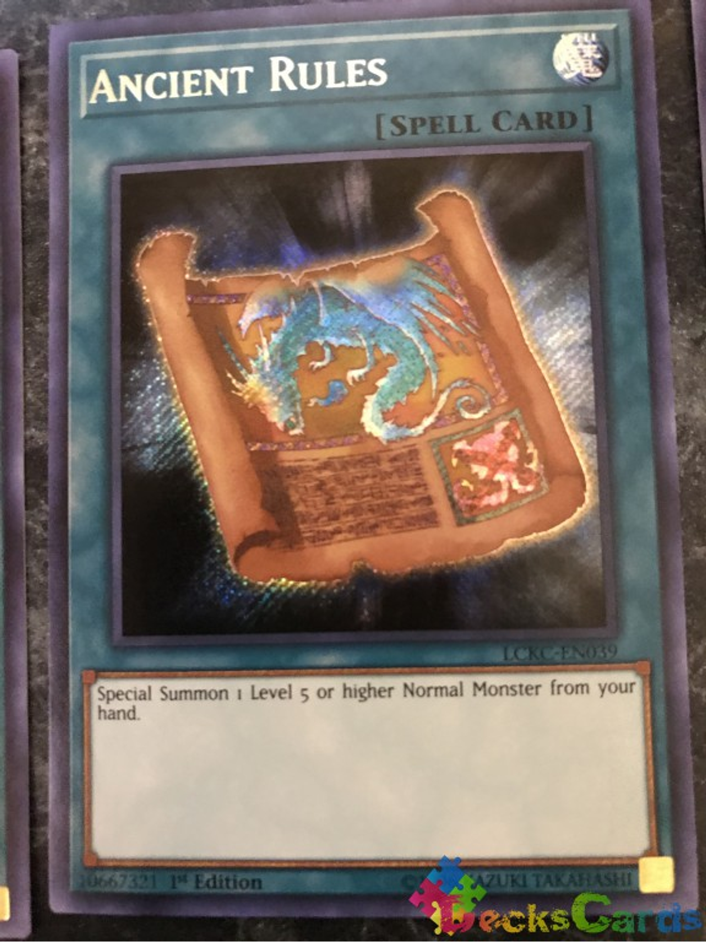 Ancient Rules - LCKC-EN039 - Secret Rare 1st Edition 1