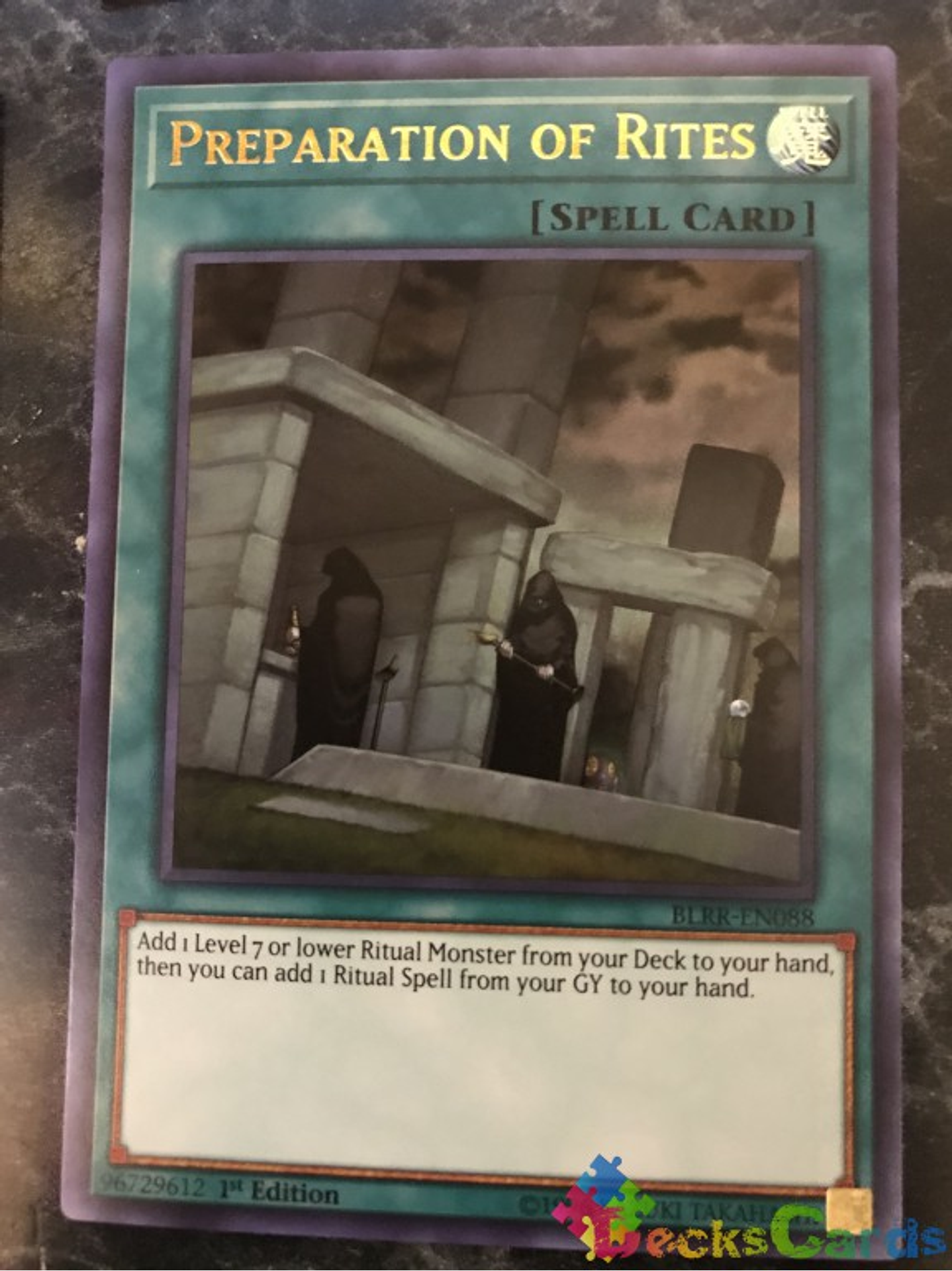 Preparation of Rites - BLRR-EN088 - Ultra Rare 1st Edition 1