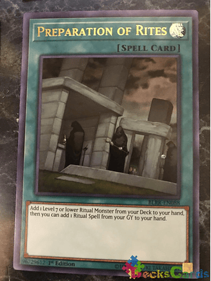 Preparation of Rites - BLRR-EN088 - Ultra Rare 1st Edition
