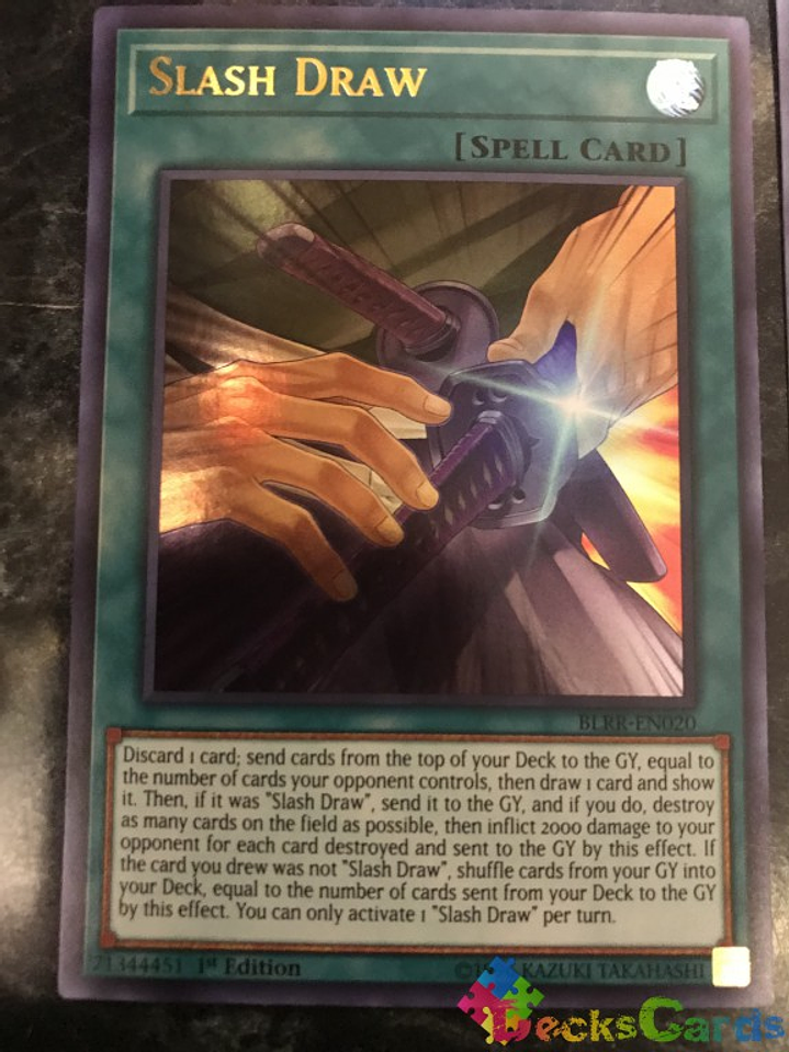 Slash Draw - BLRR-EN020 - Ultra Rare 1st Edition 1