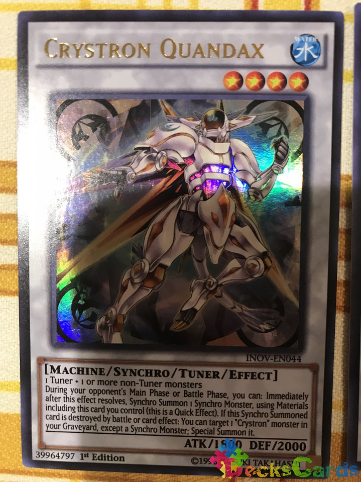 Crystron Quandax - INOV-EN044 - Ultra Rare 1st Edition 1