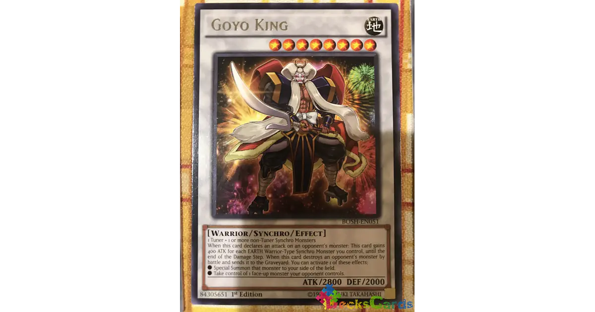 YU-GI-OH! - Goyo King (BOSH-EN051) - Rompeadores De La