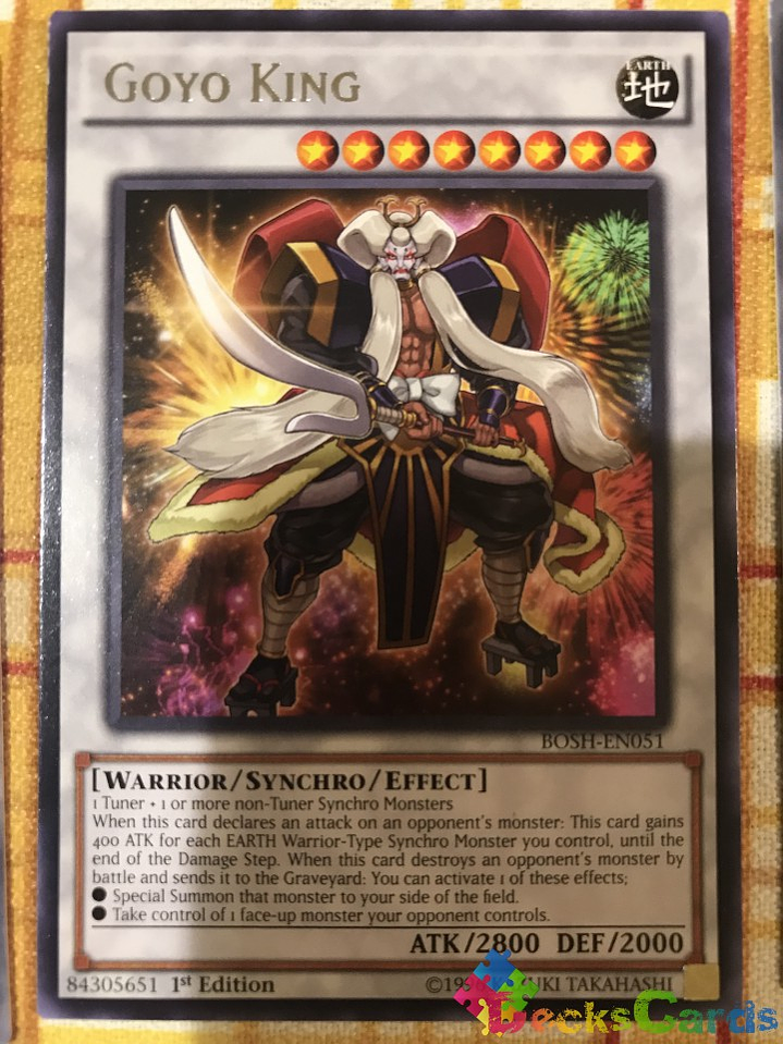 Goyo King - BOSH-EN051 - Rare 1st Edition 1