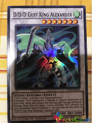 D/D/D Gust King Alexander - CT13-EN010 - Super Rare Limited Edition