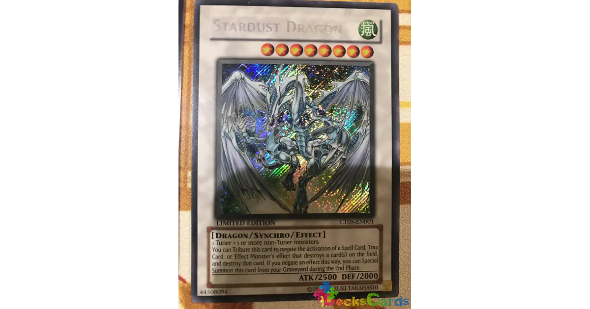 Stardust Dragon TN23-EN016 - Quarter Century Secret Raro - Edizione Limitata