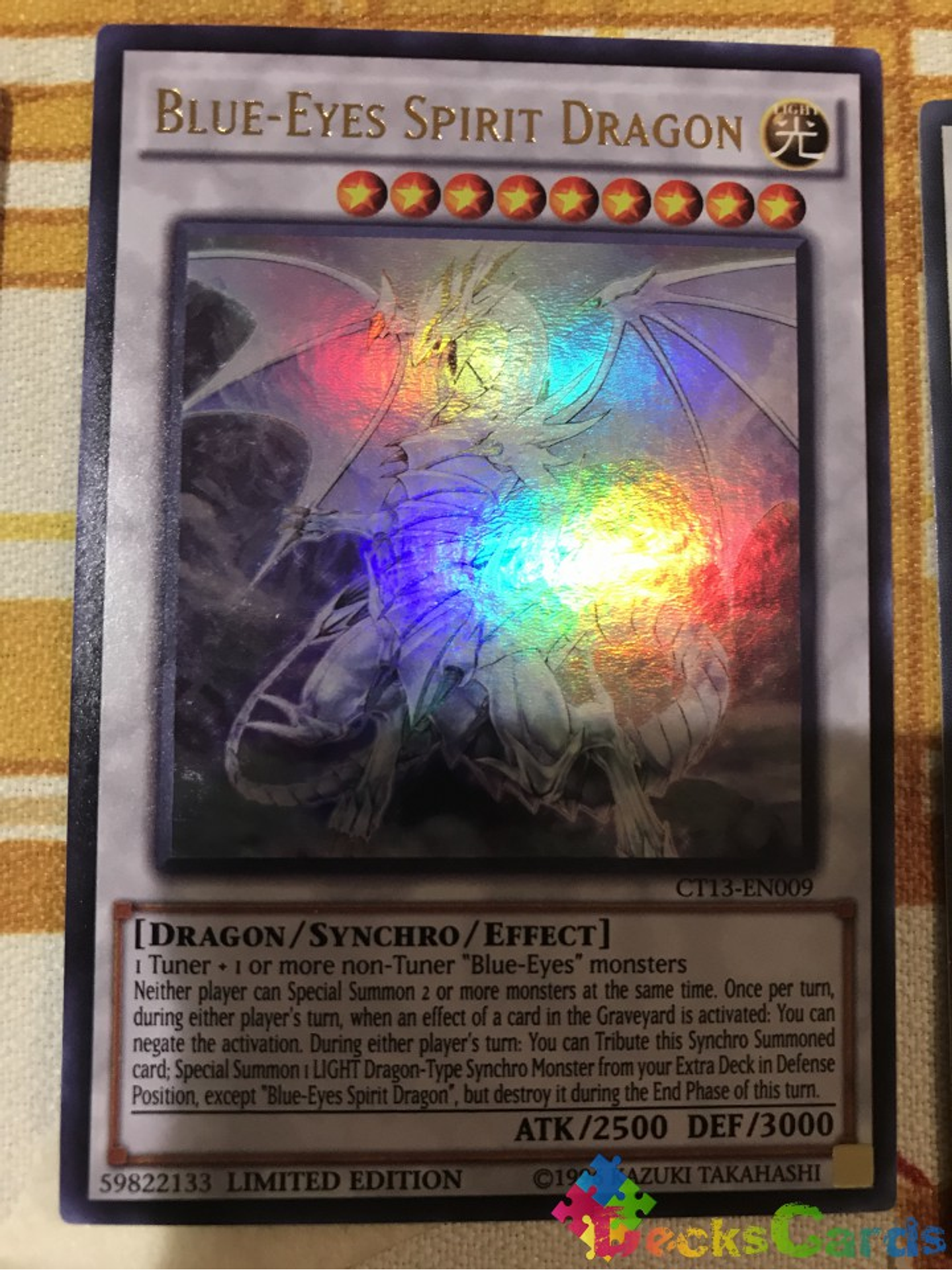 Blue-Eyes Spirit Dragon - CT13-EN009 - Ultra Rare Limited Edition 1