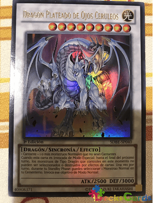 Azure-Eyes Silver Dragon - SDBE-EN040 - Ultra Rare 1st Edition
