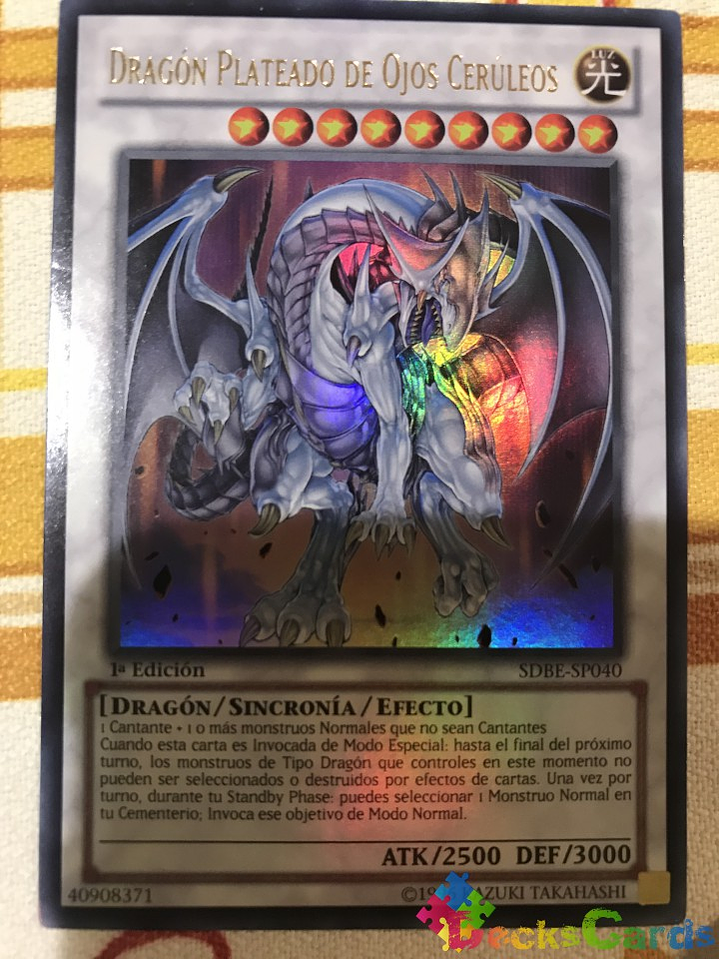 Azure-Eyes Silver Dragon - SDBE-EN040 - Ultra Rare 1st Edition 1