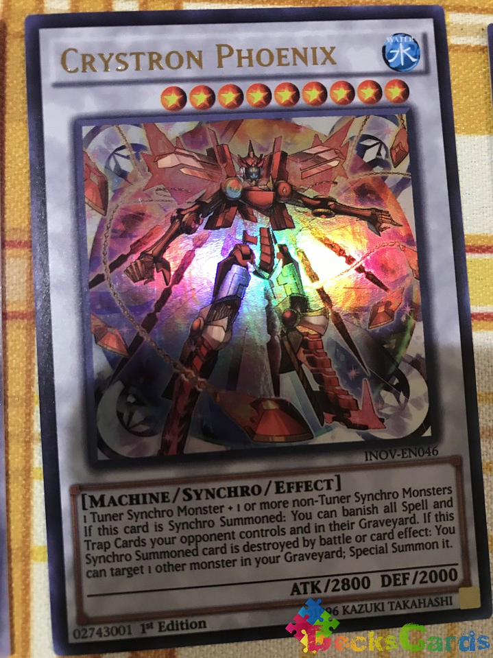 Crystron Phoenix - INOV-EN046 - Ultra Rare 1st Edition 1