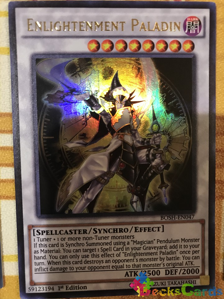 Enlightenment Paladin - BOSH-EN047 - Ultra Rare 1st Edition 1
