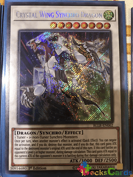 Crystal Wing Synchro Dragon - BLLR-EN062 - Secret Rare 1st Edition