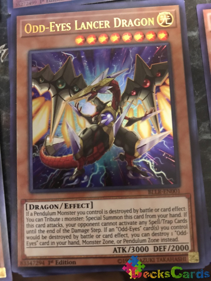 Odd-Eyes Lancer Dragon - BLLR-EN001 - Ultra Rare 1st Edition