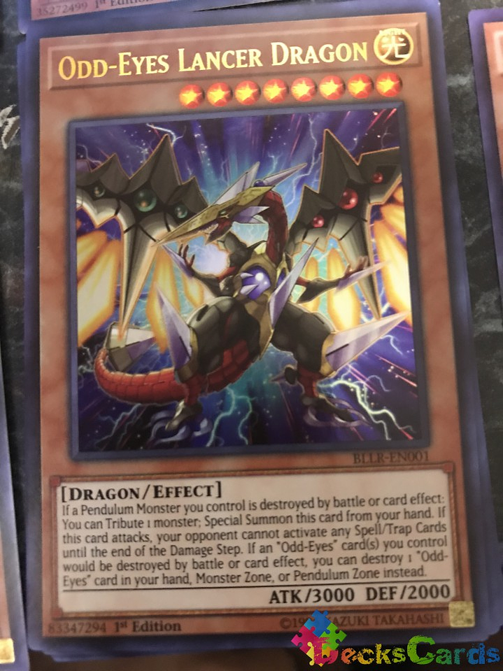 Odd-Eyes Lancer Dragon - BLLR-EN001 - Ultra Rare 1st Edition 1
