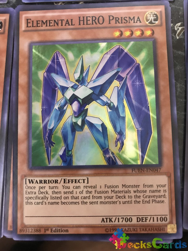 Elemental Hero Prisma - FUEN-EN047 - Super Rare 1st Edition 1