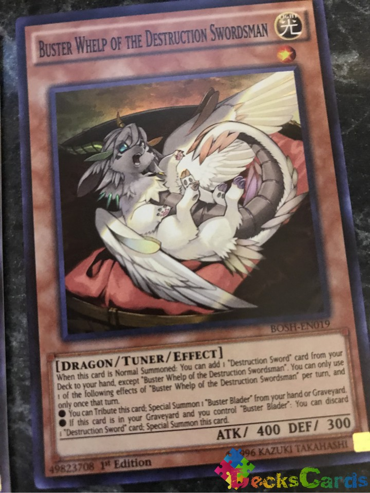 Buster Whelp of the Destruction Swordsman - BOSH-EN019 - Super Rare 1st Edition 1