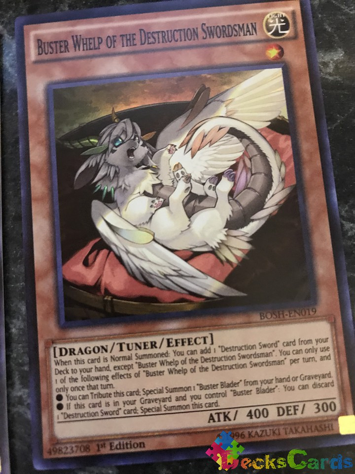 Buster Whelp of the Destruction Swordsman - BOSH-EN019 - Super Rare 1st Edition 1