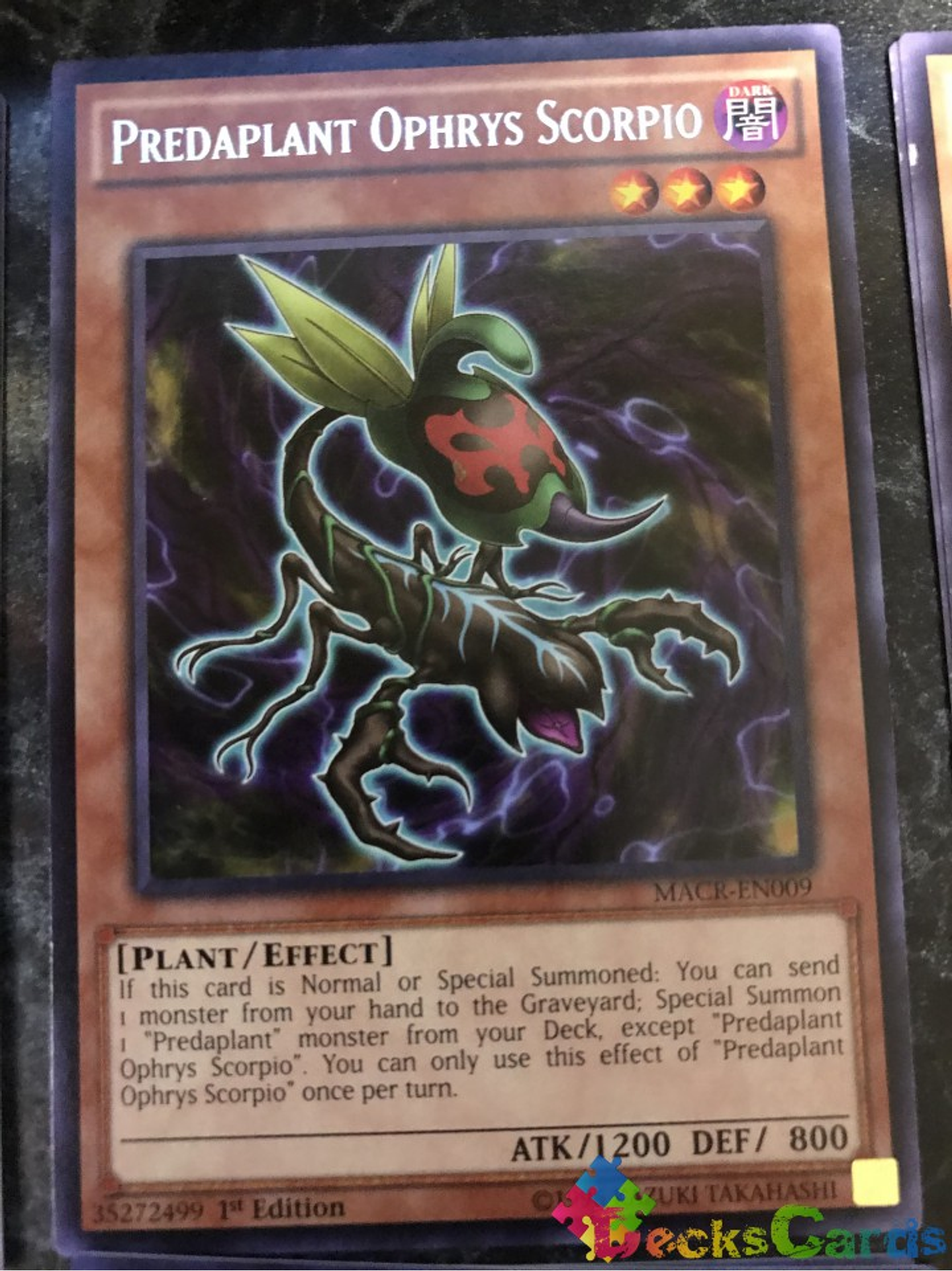 Predaplant Ophrys Scorpio - MACR-EN009 - Rare 1st Edition 1