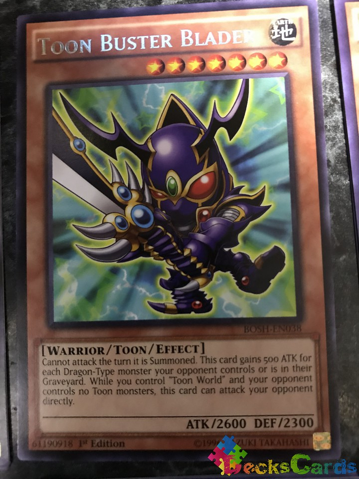 Toon Buster Blader - BOSH-EN038 - Rare 1st Edition 1