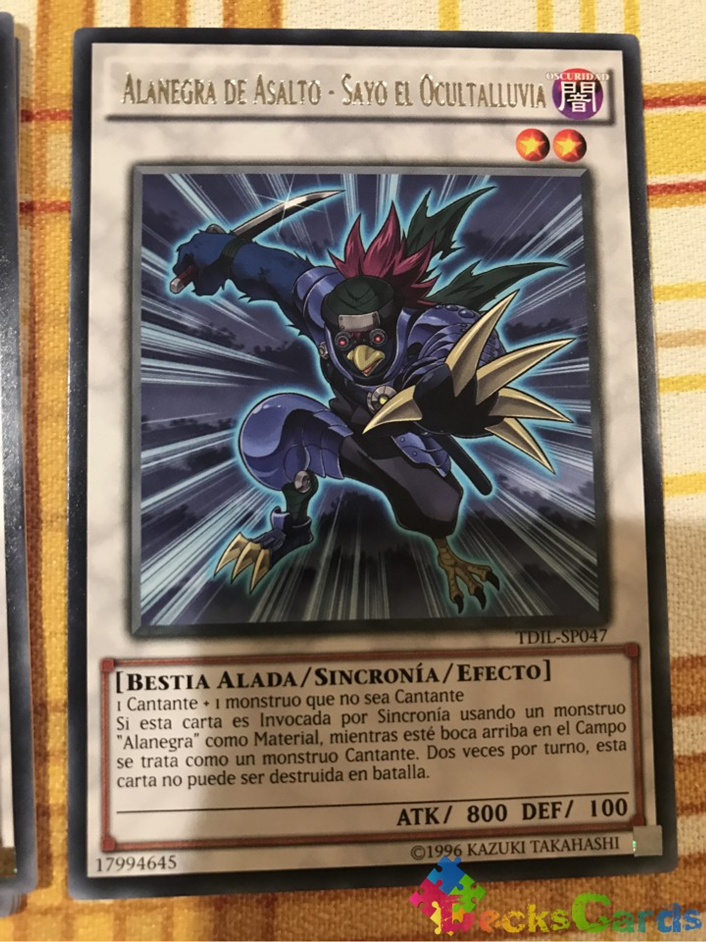 Assault Blackwing - Sayo the Rain Hider - TDIL-EN047 - Rare Unlimited 1