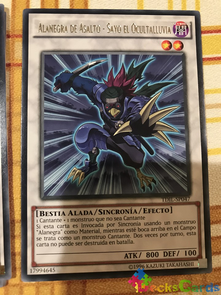 Assault Blackwing - Sayo the Rain Hider - TDIL-EN047 - Rare Unlimited 1