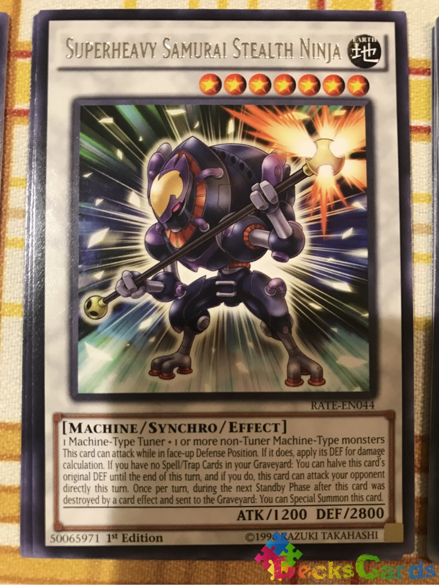 Superheavy Samurai Stealth Ninja - RATE-EN044 - Rare 1st Edition 1