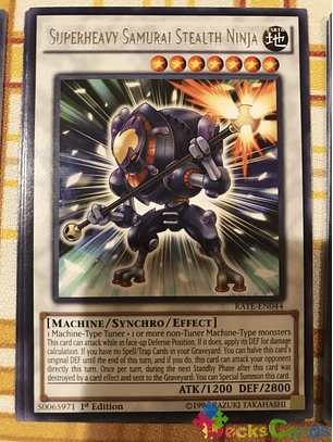 Superheavy Samurai Stealth Ninja - RATE-EN044 - Rare 1st Edition