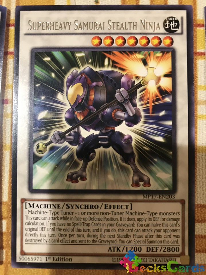 Superheavy Samurai Stealth Ninja - MP17-EN203 - Rare 1st Edition 1