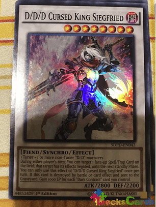 D/D/D Cursed King Siegfried - SDPD-EN042 - Super Rare 1st Edition