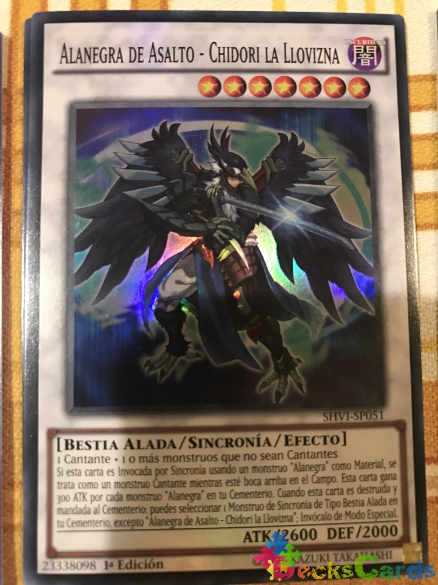 Assault Blackwing - Chidori the Rain Sprinkling - SHVI-EN051 - Super Rare 1st Edition 1