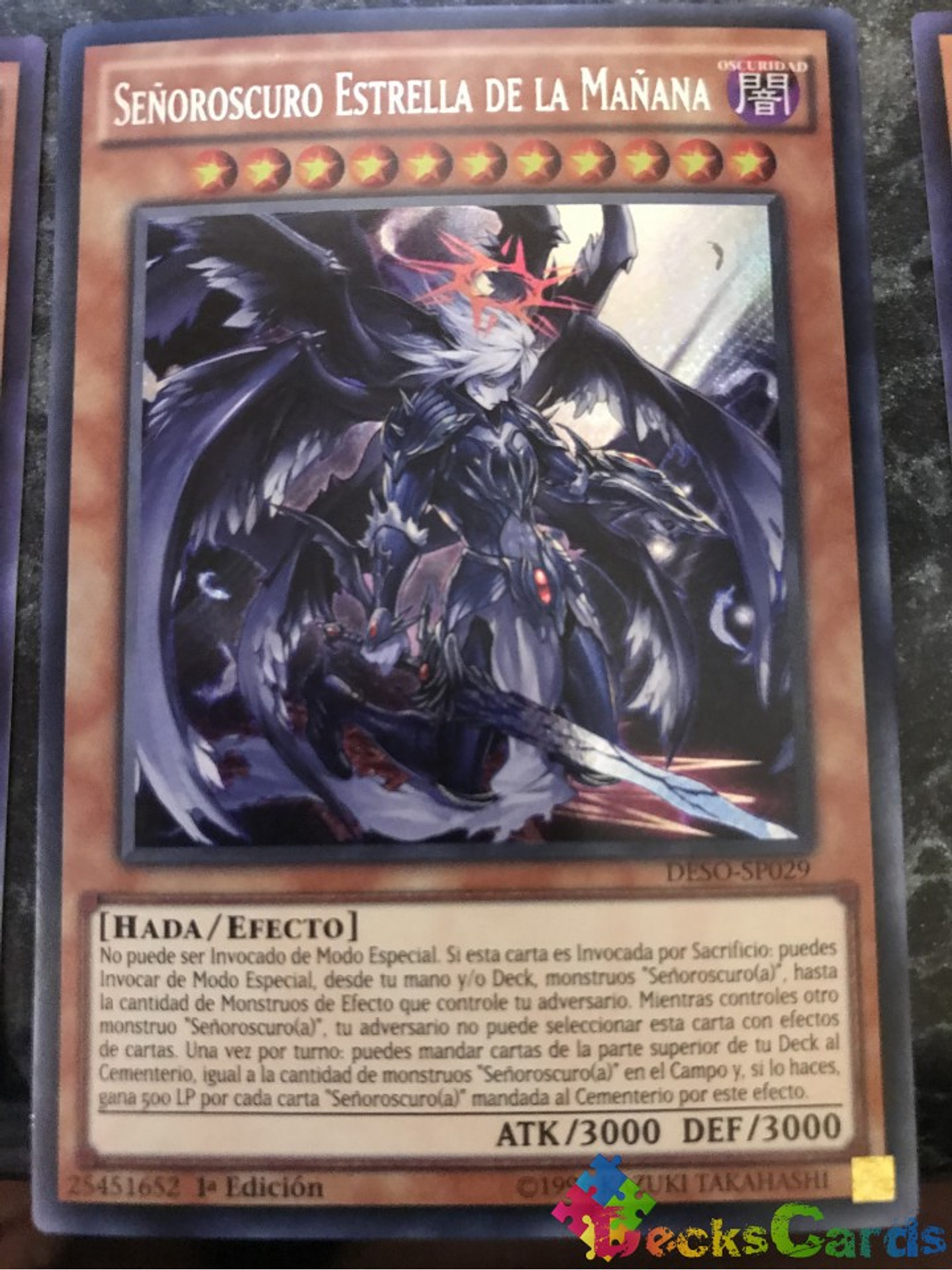 Darklord Morningstar - DESO-EN029 - Secret Rare 1st Edition 1