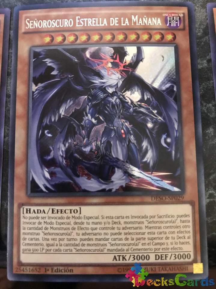 Darklord Morningstar - DESO-EN029 - Secret Rare 1st Edition 1