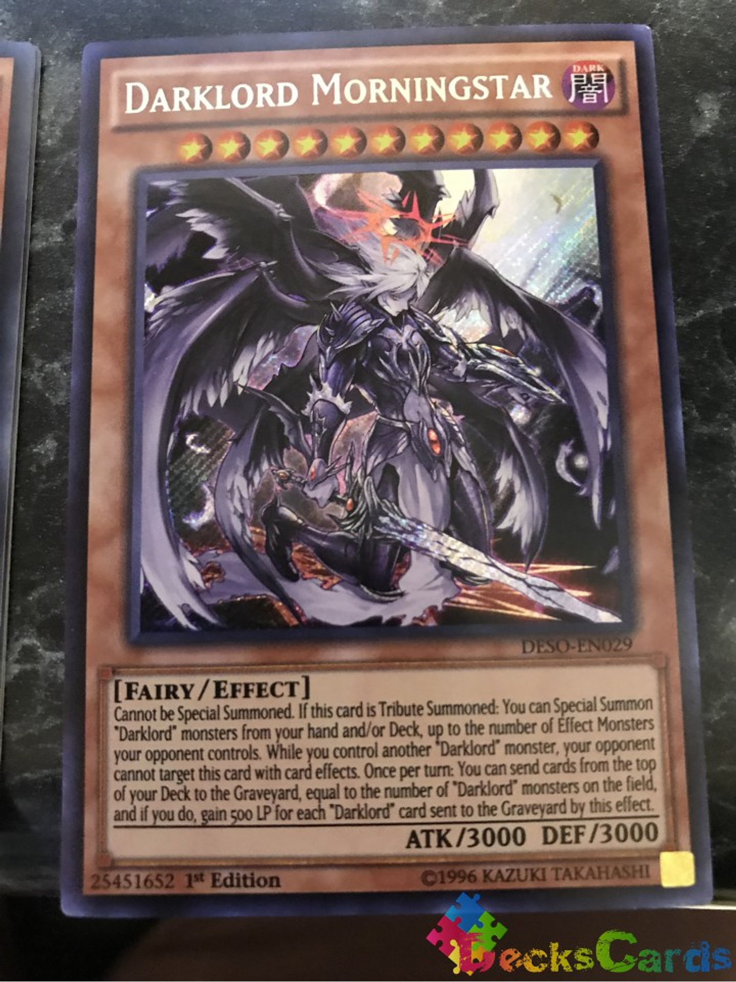 Darklord Morningstar - DESO-EN029 - Secret Rare 1st Edition 2